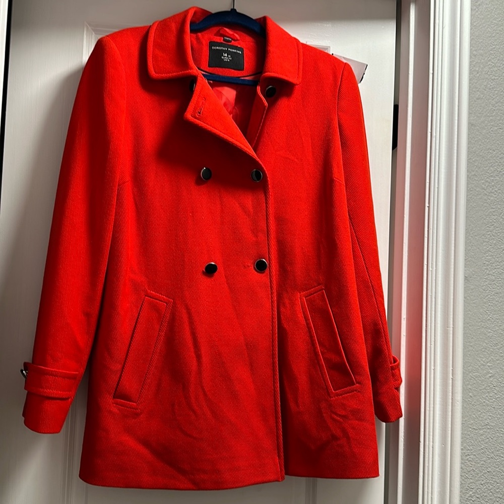 Dorothy Perkins 14UK Red Trench Coat